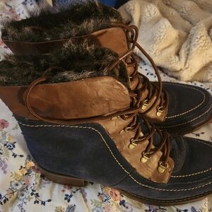 Sporto Brown and Blue Women's Boots